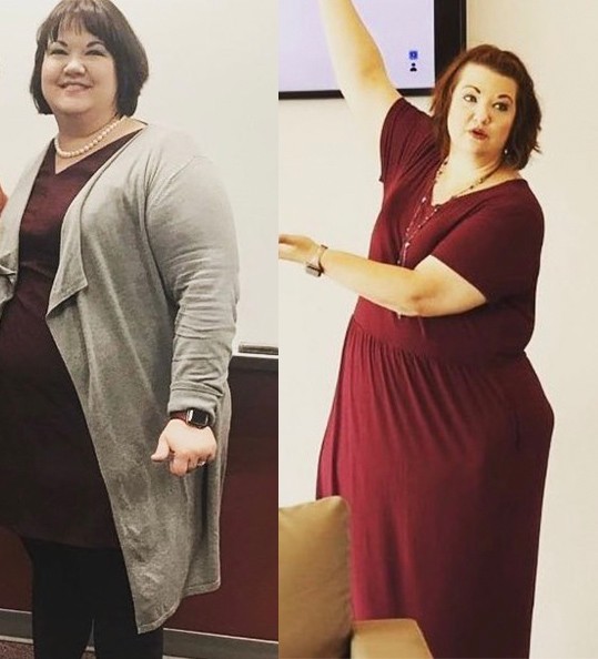 Amanda's weight loss transformation