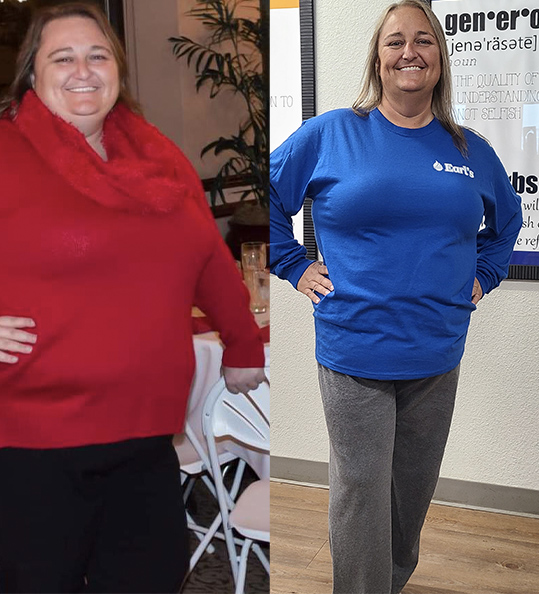 Brandi's weight loss transformation