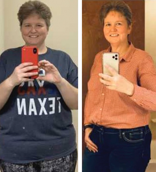 Cassie's weight loss transformation
