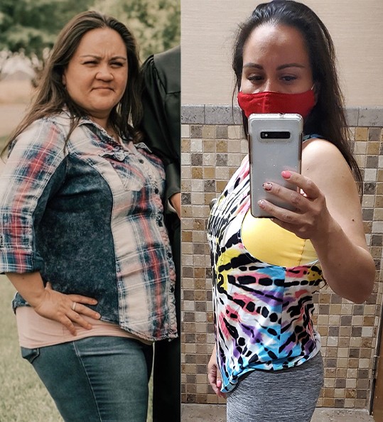 Vickie's weight loss transformation