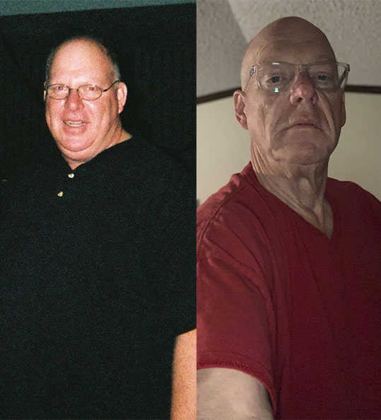 Jeffrey's weight loss transformation