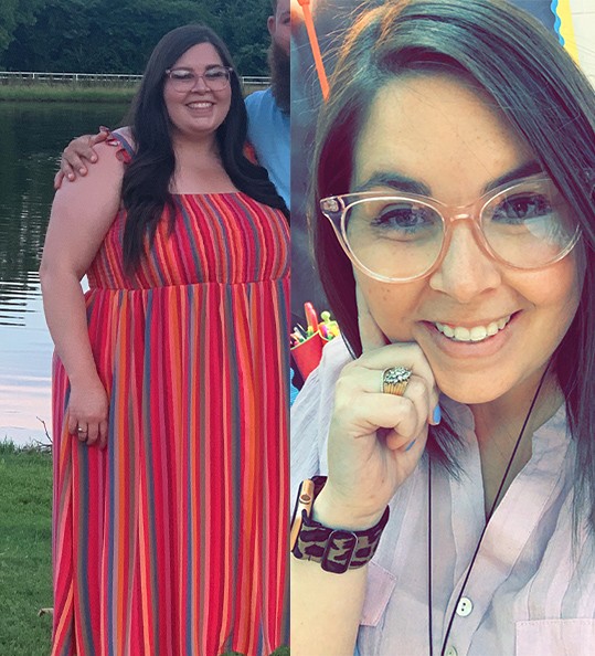 Haley's weight loss transformation