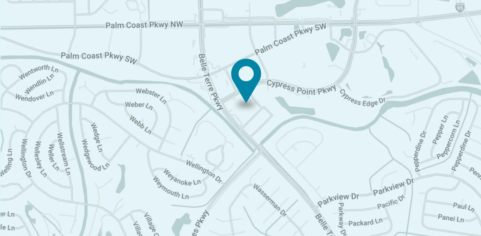 Palm Coast Location on a map